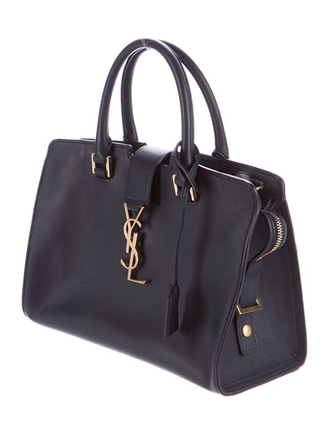 baby cabas ysl bag in black leather|Yves Saint Laurent .